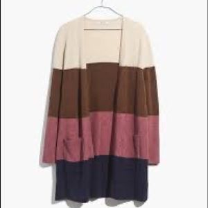 NWT madewell Kent striped cardigan size small